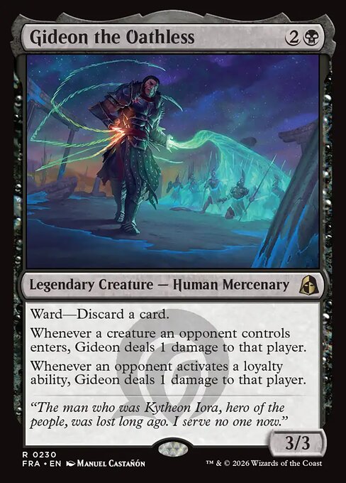 Gideon the Oathless - Reality Fracture MTG spoiler