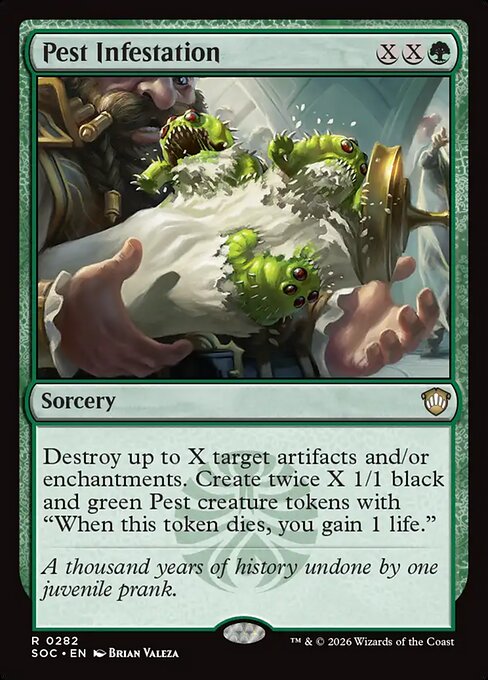 Pest Infestation - Secrets of Strixhaven Commander MTG spoiler