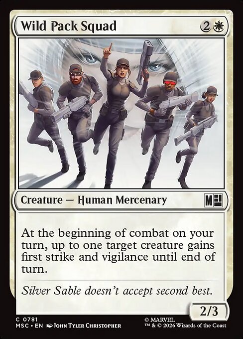 Wild Pack Squad - Marvel Super Heroes Commander MTG spoiler