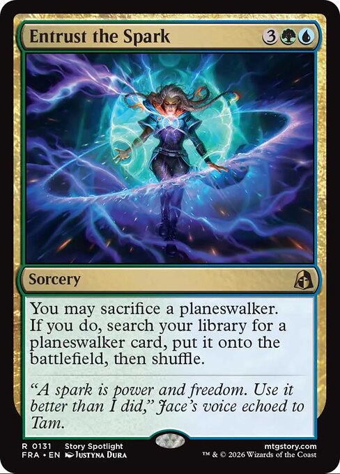 Entrust the Spark - Reality Fracture MTG spoiler