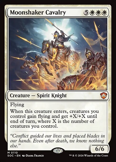Moonshaker Cavalry - Secrets of Strixhaven Commander MTG spoiler