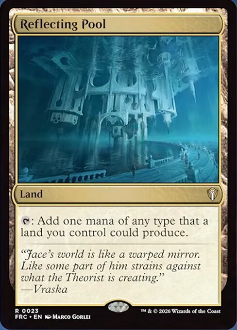 Reflecting Pool - Reality Fracture Commander MTG spoiler