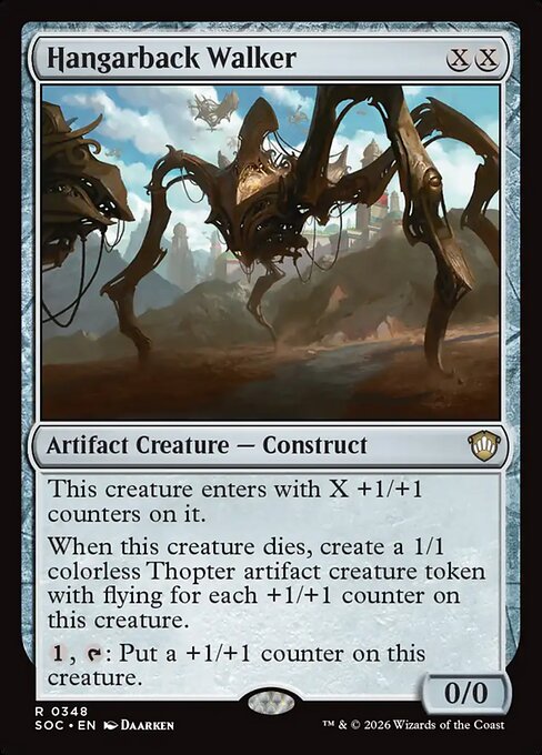 Hangarback Walker - Secrets of Strixhaven Commander MTG spoiler