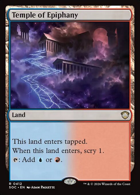 Temple of Epiphany - Secrets of Strixhaven Commander MTG spoiler