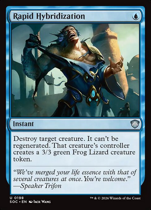 Rapid Hybridization - Secrets of Strixhaven Commander MTG spoiler