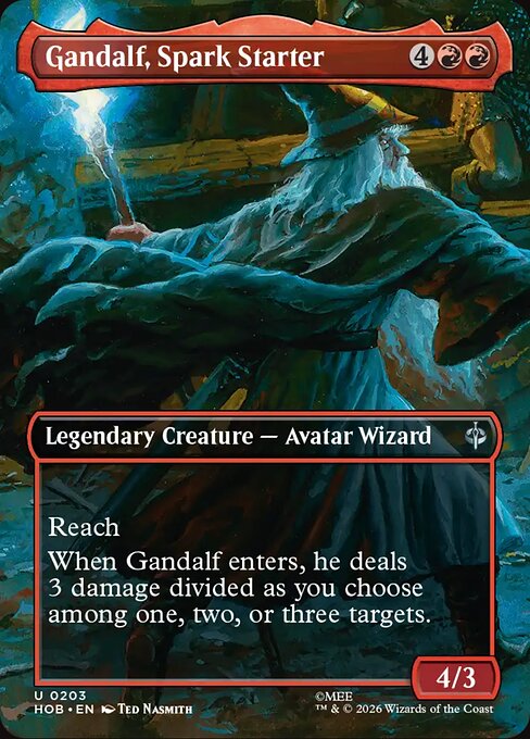 Gandalf, Spark Starter - The Hobbit MTG spoiler