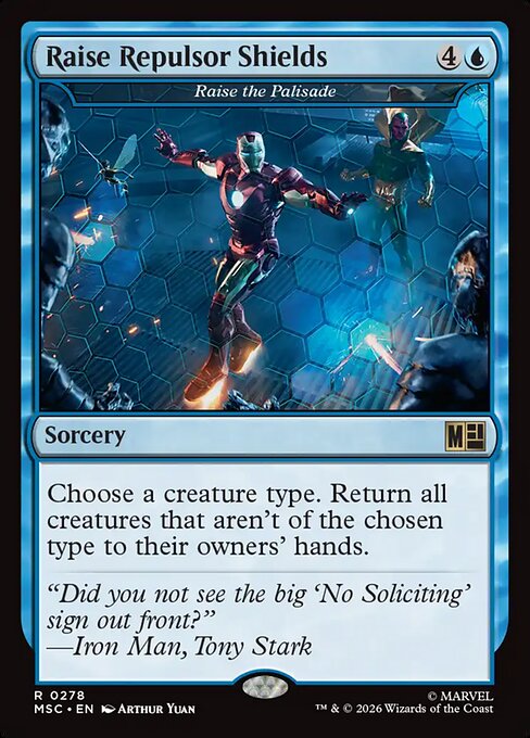 Raise the Palisade - Marvel Super Heroes Commander MTG spoiler