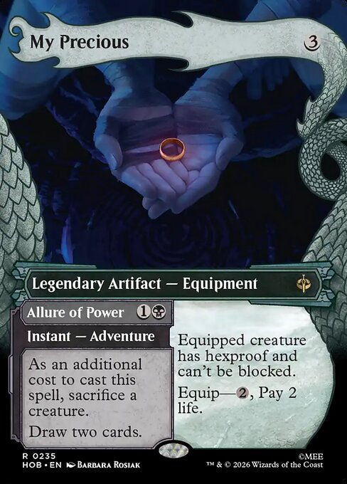 My Precious // Allure of Power - The Hobbit MTG spoiler