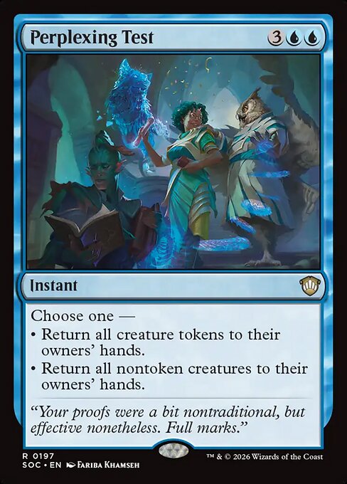 Perplexing Test - Secrets of Strixhaven Commander MTG spoiler