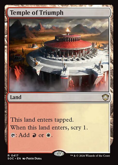 Temple of Triumph - Secrets of Strixhaven Commander MTG spoiler