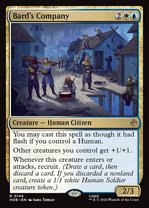 Bard's Company - The Hobbit MTG spoiler