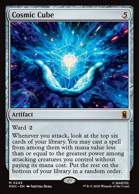 Cosmic Cube - Marvel Super Heroes MTG spoiler