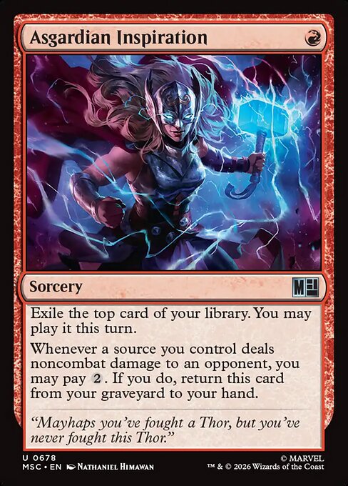 Asgardian Inspiration - Marvel Super Heroes Commander MTG spoiler