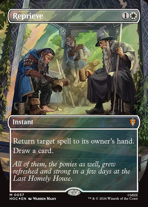 Reprieve - The Hobbit Commander MTG spoiler