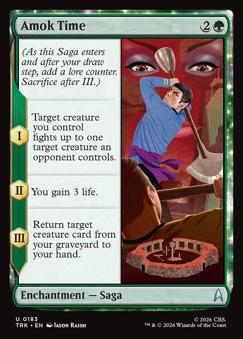 Amok Time - Star Trek MTG spoiler