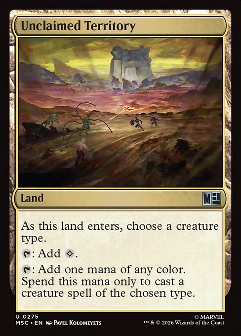 Unclaimed Territory - Marvel Super Heroes Commander MTG spoiler
