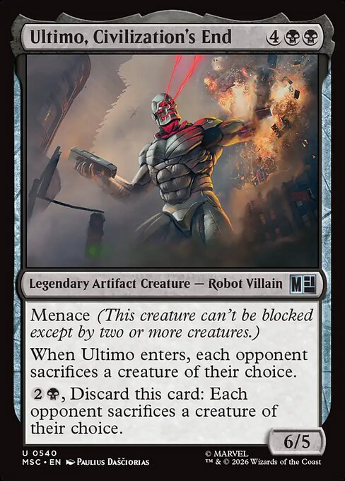Ultimo, Civilization's End - Marvel Super Heroes Commander MTG spoiler