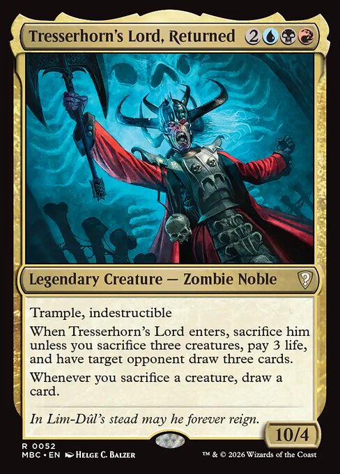 Tresserhorn's Lord, Returned - Mystery Booster: Commander Edition MTG spoiler