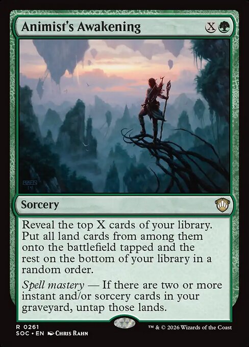 Animist's Awakening - Secrets of Strixhaven Commander MTG spoiler