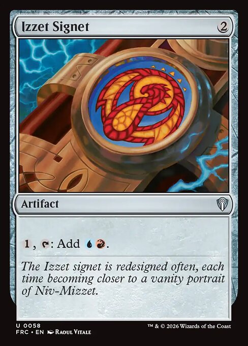 Izzet Signet - Reality Fracture Commander MTG spoiler