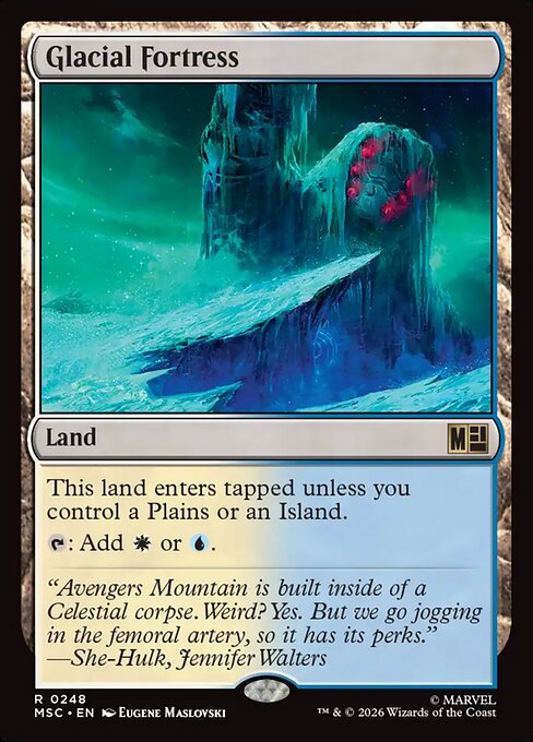 Glacial Fortress - Marvel Super Heroes Commander MTG spoiler