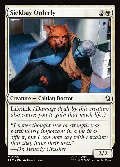 Sickbay Orderly - Star Trek Commander MTG spoiler