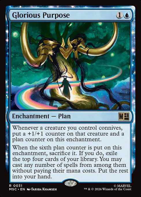 Glorious Purpose - Marvel Super Heroes Commander MTG spoiler