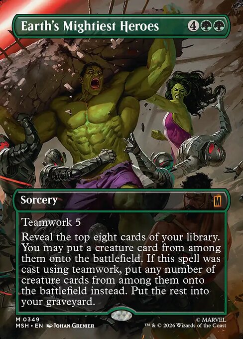 Earth's Mightiest Heroes - Marvel Super Heroes MTG spoiler