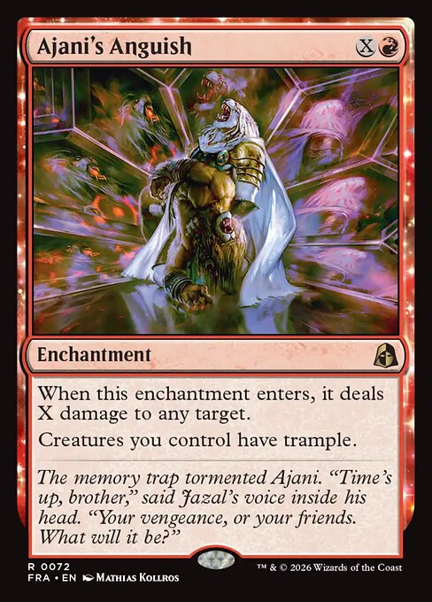 Ajani's Anguish - Reality Fracture MTG spoiler