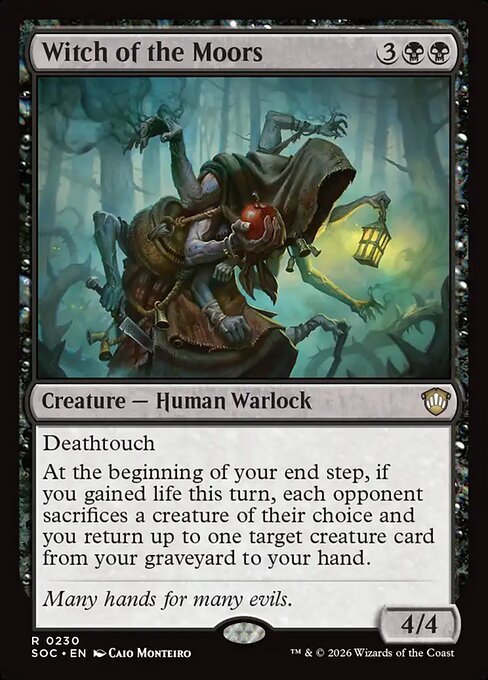 Witch of the Moors - Secrets of Strixhaven Commander MTG spoiler
