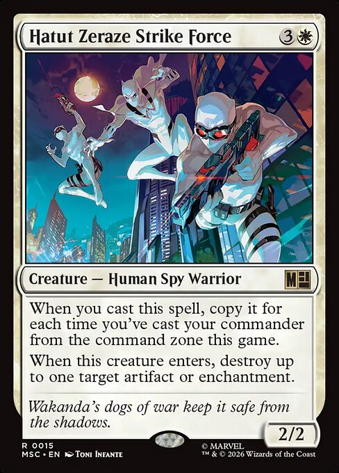 Hatut Zeraze Strike Force - Marvel Super Heroes Commander MTG spoiler