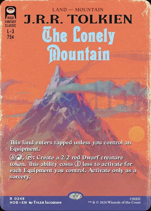 The Lonely Mountain - The Hobbit MTG spoiler