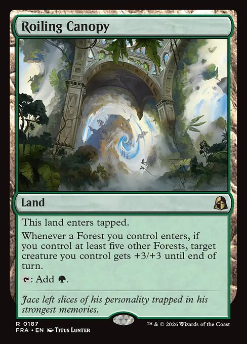 Roiling Canopy - Reality Fracture MTG spoiler