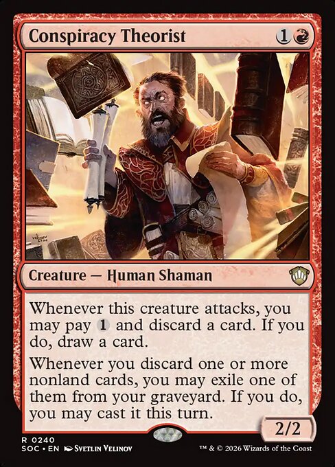Conspiracy Theorist - Secrets of Strixhaven Commander MTG spoiler