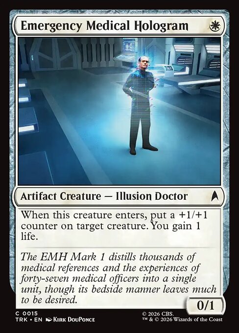 Emergency Medical Hologram - Star Trek MTG spoiler