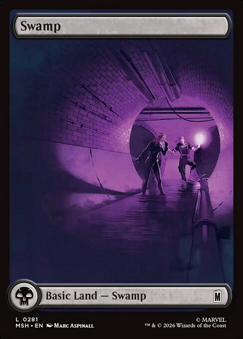 Swamp - Marvel Super Heroes MTG spoiler