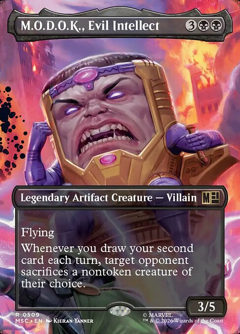 M.O.D.O.K., Evil Intellect - Marvel Super Heroes Commander MTG spoiler