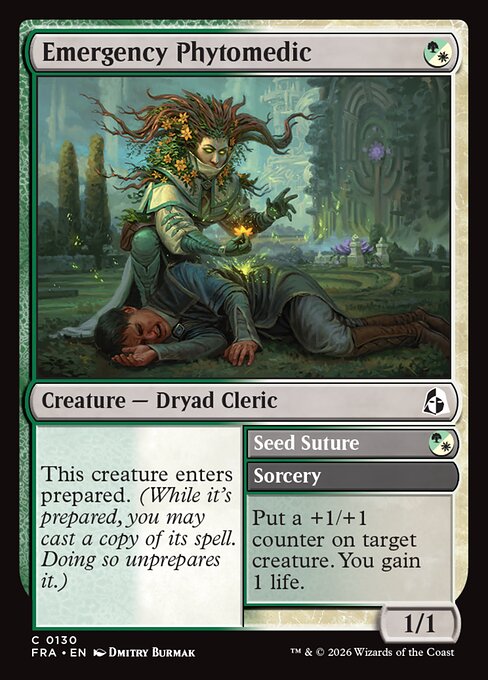 Emergency Phytomedic // Seed Suture - Reality Fracture MTG spoiler