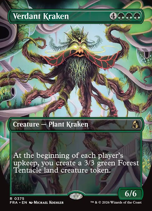 Verdant Kraken - Reality Fracture MTG spoiler