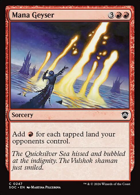 Mana Geyser - Secrets of Strixhaven Commander MTG spoiler