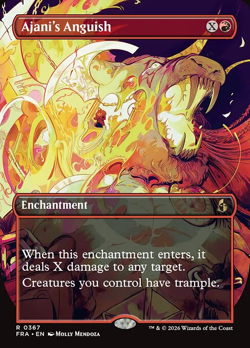 Ajani's Anguish - Reality Fracture MTG spoiler