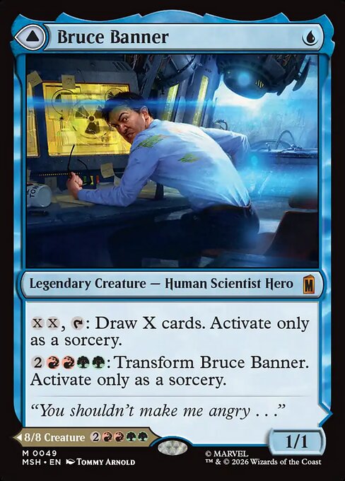 Bruce Banner // The Incredible Hulk - Marvel Super Heroes MTG spoiler