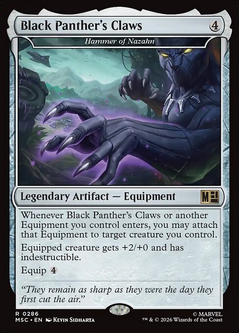 Hammer of Nazahn - Marvel Super Heroes Commander MTG spoiler