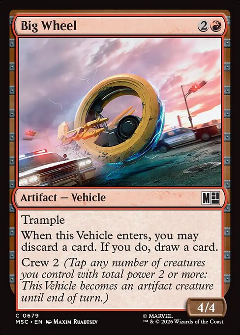 Big Wheel - Marvel Super Heroes Commander MTG spoiler