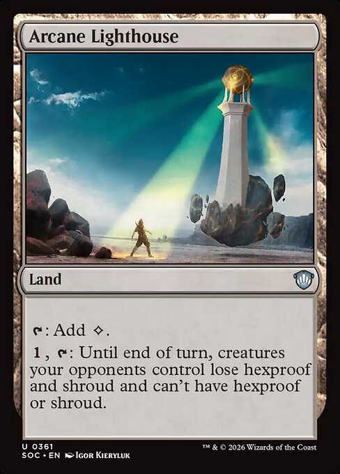 Arcane Lighthouse - Secrets of Strixhaven Commander MTG spoiler