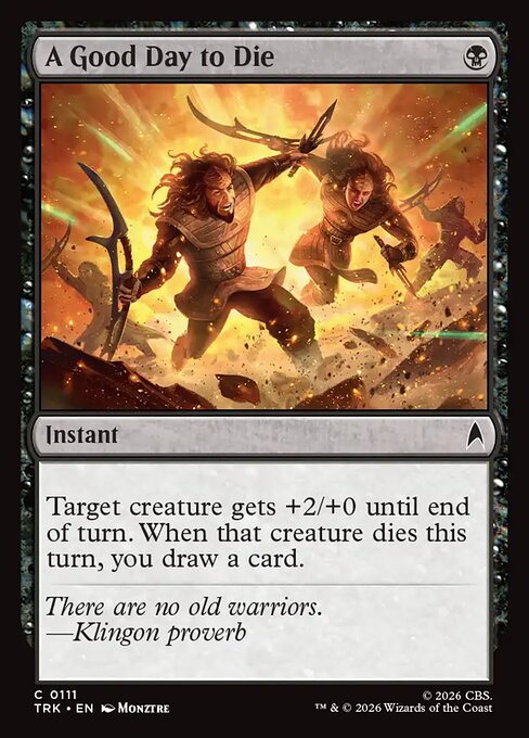 A Good Day to Die - Star Trek MTG spoiler