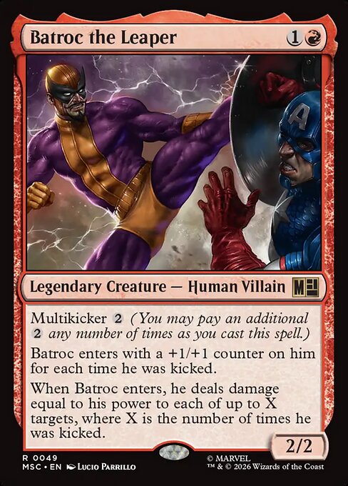 Batroc the Leaper - Marvel Super Heroes Commander MTG spoiler