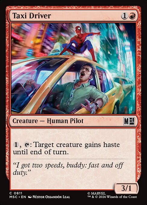 Taxi Driver - Marvel Super Heroes Commander MTG spoiler