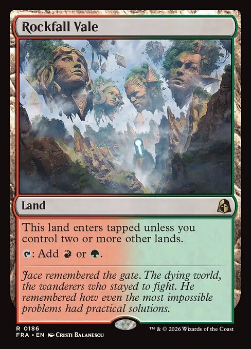 Rockfall Vale - Reality Fracture MTG spoiler