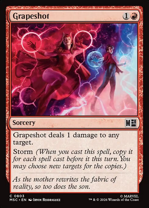 Grapeshot - Marvel Super Heroes Commander MTG spoiler